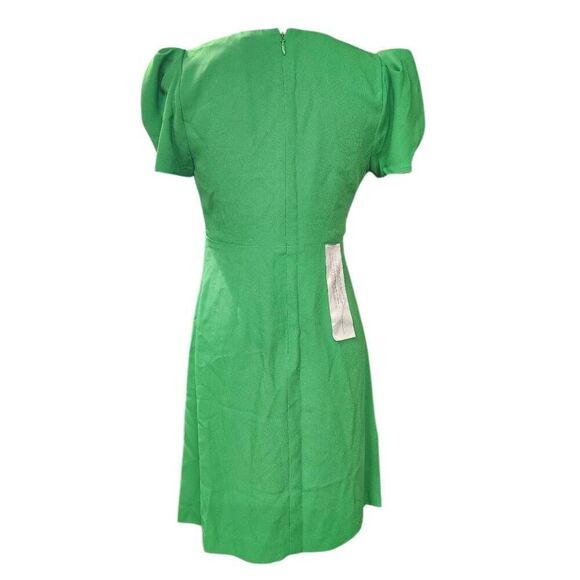 BCBG MAXAZRIA Alicia Faux Wrap Sleeve Dress S Mini Dress Green - Picture 3 of 11